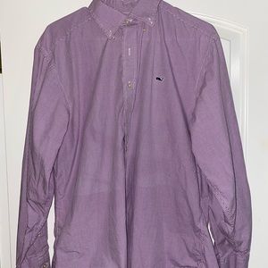 Vineyard Vines Purple Long Sleeve Whale Shirt